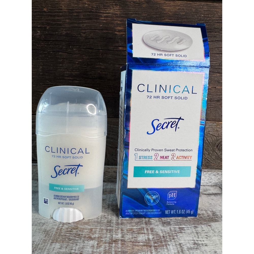 Secret Clinical Antiperspirant Deodorant | Soft Solid Free Sensitive